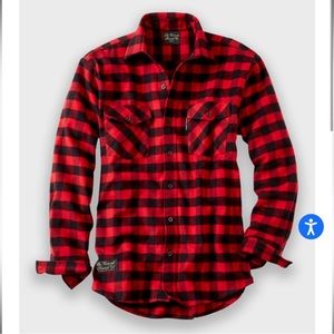 The Vermont Flannel Co Buffalo Plaid MEN'S CLASSIC FLANNEL SHIRT Size XL